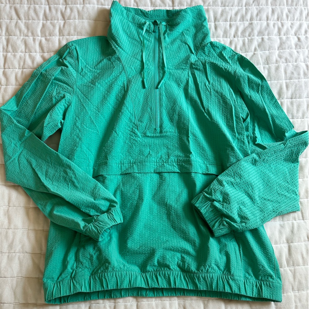 Lululemon pack light pullover packable paradise green size 6